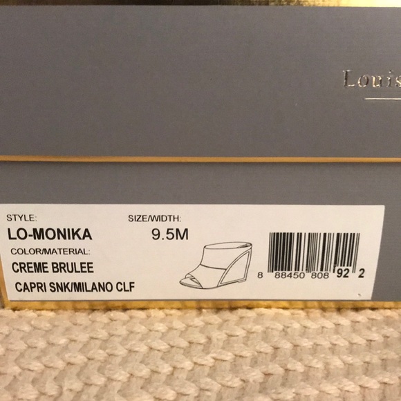 Snake & Milano calf leather slides w/gold trim. - Picture 3 of 6